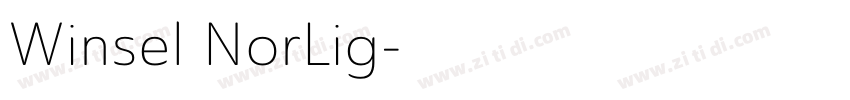 Winsel NorLig字体转换